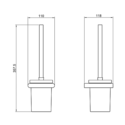 Ершик для унитаза Timo Luiro 18461/17 золото матовое Ершик для унитаза Timo Luiro 18461/17 золото матовое