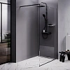 Душевая перегородка AM.PM Func W84WI-110-F1-BTE 110x200, стекло прозрачное 8 мм с покрытием, профиль черный Душевая перегородка AM.PM Func W84WI-110-F1-BTE 110x200, стекло прозрачное 8 мм с покрытием, профиль черный
