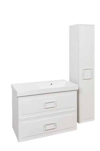 Тумба под раковину La Fenice Cubo Bianco TWIN 90 FNC-01-CUB-B-90-2 белая Тумба под раковину La Fenice Cubo Bianco TWIN 90 FNC-01-CUB-B-90-2 белая