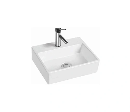 Раковина CeramaLux 9135 накладная/подвесная, белый Раковина CeramaLux 9135 накладная/подвесная, белый