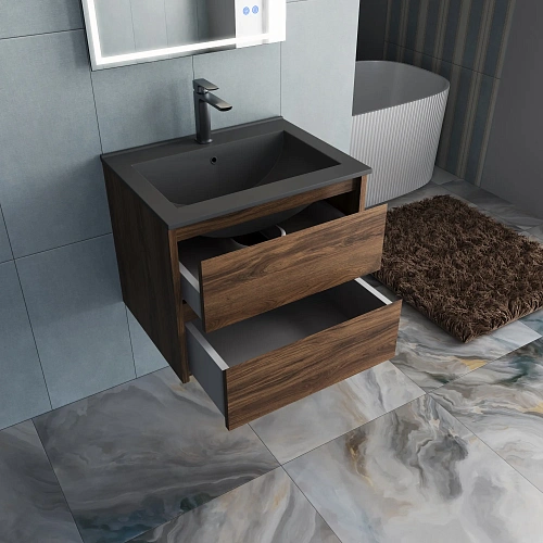 Тумба под раковину Vincea Gio 600 VMC-2G600CO подвесная, C.Oak Тумба под раковину Vincea Gio 600 VMC-2G600CO подвесная, C.Oak