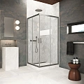 Душевой уголок Vegas-glass ZA Protec 70 11 01 700x700 мм, профиль оружейная сталь, стекло прозрачное Душевой уголок Vegas-glass ZA Protec 70 11 01 700x700 мм, профиль оружейная сталь, стекло прозрачное