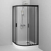 Душевой уголок AM.PM Gem W90G-401-100BT четверть круга 100x100 стекло прозрачное, профиль черный матовый Душевой уголок AM.PM Gem W90G-401-100BT четверть круга 100x100 стекло прозрачное, профиль черный матовый