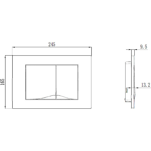 Клавиша смыва Esbano (ESINVRT29SC) VRT-29SC Клавиша смыва Esbano (ESINVRT29SC) VRT-29SC