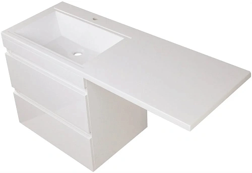 Тумба под раковину Style Line Даллас 140, люкс PLUS, белая СС-00002337 Тумба под раковину Style Line Даллас 140, люкс PLUS, белая СС-00002337