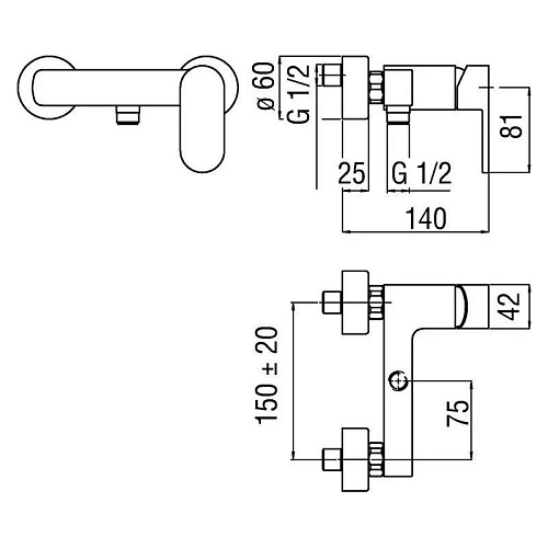 Смеситель для душа NOBILI UP UP94130CR Смеситель для душа NOBILI UP UP94130CR