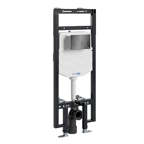 Инсталляция для унитаза WasserKRAFT Dinkel 58TLT.010.ME.PB03 с клавишей смыва черный Инсталляция для унитаза WasserKRAFT Dinkel 58TLT.010.ME.PB03 с клавишей смыва черный
