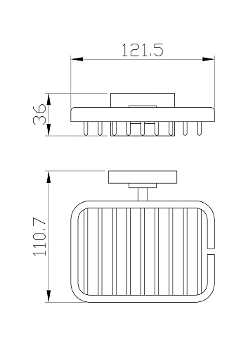 Мыльница Wonzon & Woghand хром (WW-9724) Мыльница Wonzon & Woghand хром (WW-9724)