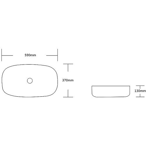 Раковина Ceruttispa CR0045 590х370х130 накладная, белая, прямоугольная Раковина Ceruttispa CR0045 590х370х130 накладная, белая, прямоугольная