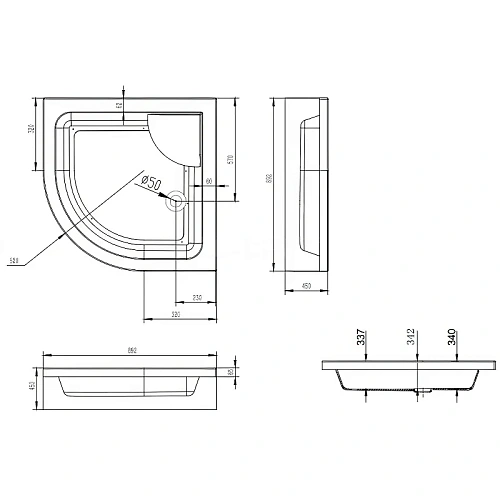Душевой уголок Esbano (ESUGR8020) ESR-802090x90x200 Душевой уголок Esbano (ESUGR8020) ESR-802090x90x200