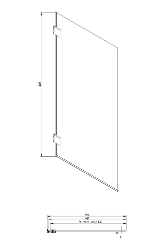 Шторка на ванну Ambassador Bath Screens 16041101 (700x1400) Шторка на ванну Ambassador Bath Screens 16041101 (700x1400)