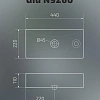Раковина Gid N9260 61123 подвесная белая 44x22x11 Раковина Gid N9260 61123 подвесная белая 44x22x11