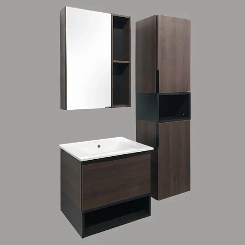 Тумба с раковиной Comforty Франкфурт-60 00004150530 дуб шоколадно-коричневый раковина Comforty 60E Тумба с раковиной Comforty Франкфурт-60 00004150530 дуб шоколадно-коричневый раковина Comforty 60E