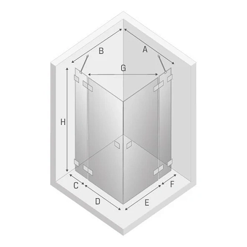 Душевой уголок NEW TRENDY EVENTA 80x100x200 EXK-0128/EXK-0133 хром Душевой уголок NEW TRENDY EVENTA 80x100x200 EXK-0128/EXK-0133 хром