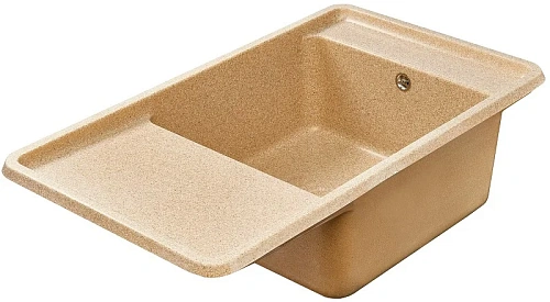 Кухонная мойка Aquaton Беллис 87 1A724832BS220 из литого мрамора, песочный Кухонная мойка Aquaton Беллис 87 1A724832BS220 из литого мрамора, песочный