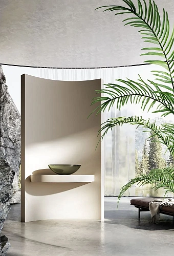 Раковина ABBER Kristall AT2802Vesuvian прозрачная, накладная, оливковая Раковина ABBER Kristall AT2802Vesuvian прозрачная, накладная, оливковая