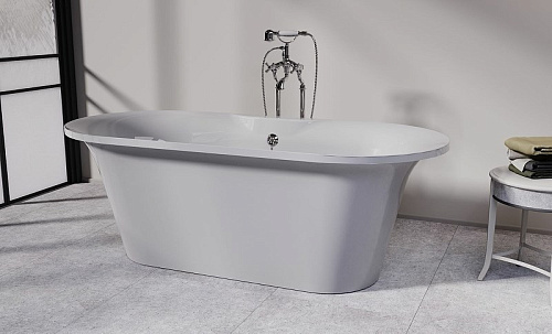 Ванна из искусственного камня Astra-Form Монако, белая 01010030 Ванна из искусственного камня Astra-Form Монако, белая 01010030