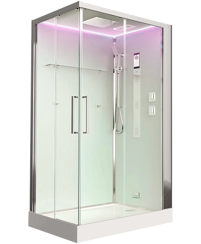 Душевая кабина Timo Premium HELKA (90x120x220) H-515L-T-CH/C стульчик прозрачный Душевая кабина Timo Premium HELKA (90x120x220) H-515L-T-CH/C стульчик прозрачный