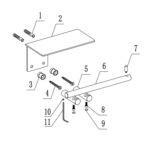 Держатель туалетной бумаги с полкой ABBER Osten 316 AA1830BGG оружейная сталь брашированная Держатель туалетной бумаги с полкой ABBER Osten 316 AA1830BGG оружейная сталь брашированная