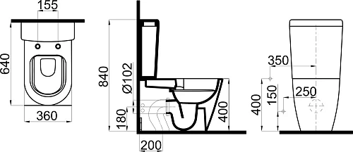 Унитаз напольный STWORKI Ноттвиль SETK3104-0316 с сиденьем микролифт 557936 компакт Унитаз напольный STWORKI Ноттвиль SETK3104-0316 с сиденьем микролифт 557936 компакт