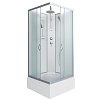 Картинка анонса товара «душевая кабина niagara classic ng-1108-14bkt (900х900х2100) средний поддон (26см) стекло матовое с полкой 11081424bkt»
