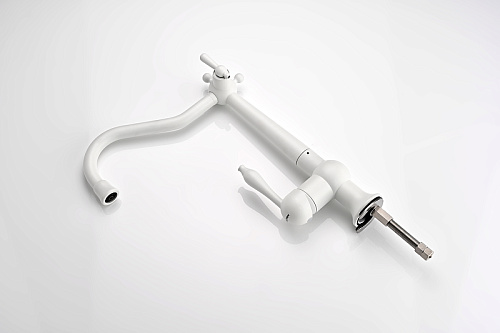 Смеситель для кухни Paulmark RETRO белый матовый Re213226-WH Смеситель для кухни Paulmark RETRO белый матовый Re213226-WH