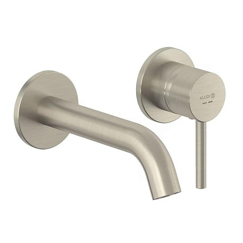 Смеситель для раковины Kludi BOZZ 38244N576 настенный для внутренней части 38243 брашированный никель Смеситель для раковины Kludi BOZZ 38244N576 настенный для внутренней части 38243 брашированный никель