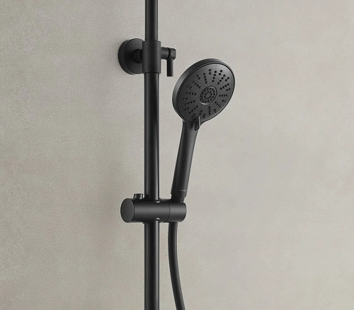 Душевая система ARROW AG3317SHMB с термостатом черный Душевая система ARROW AG3317SHMB с термостатом черный