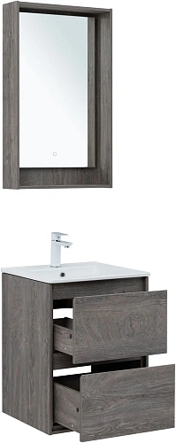 Тумба под раковину Aquanet Милан 50 дуб рошелье 00336371 подвесная Тумба под раковину Aquanet Милан 50 дуб рошелье 00336371 подвесная