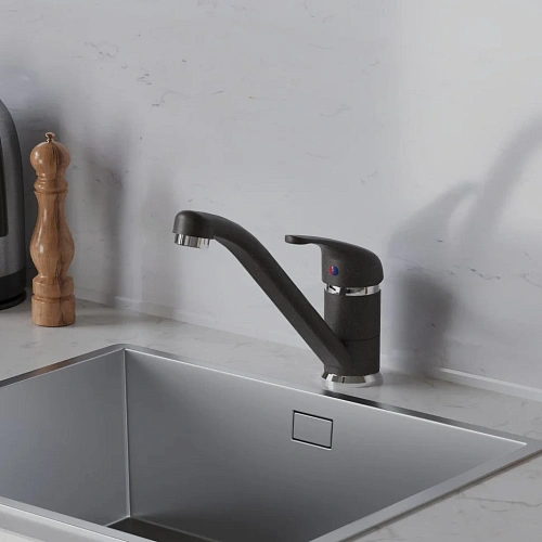 Смеситель для кухни Paini Jolly METALLIC BLACK 6944573Z1KM Смеситель для кухни Paini Jolly METALLIC BLACK 6944573Z1KM