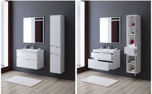 Зеркало Aquanet Модена 85 белый 00196966 Зеркало Aquanet Модена 85 белый 00196966