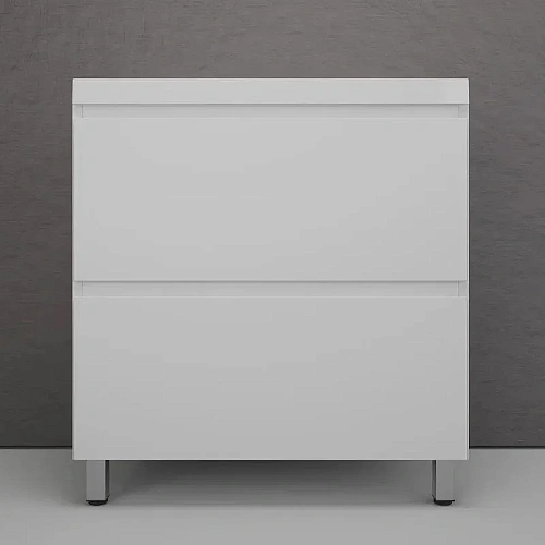Тумба под раковину Style Line Манхэттен 80 см ЛС-00002371 напольная, белый матовый Тумба под раковину Style Line Манхэттен 80 см ЛС-00002371 напольная, белый матовый