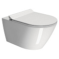 Унитаз подвесной GSI Kube-x 941511 безободковый с микролифтом и крепежом 941511+MS86CSN11+FISR2 Унитаз подвесной GSI Kube-x 941511 безободковый с микролифтом и крепежом 941511+MS86CSN11+FISR2
