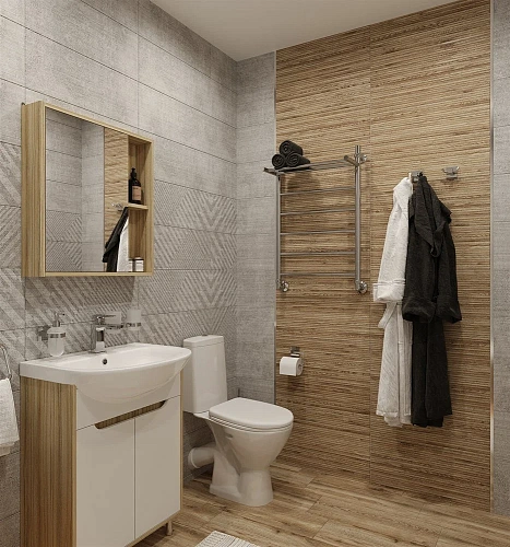 Комплект мебели DIWO Углич 60 в скандинавском стиле, белый, под дерево 461721 Комплект мебели DIWO Углич 60 в скандинавском стиле, белый, под дерево 461721