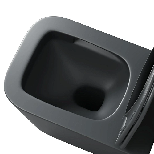 Унитаз подвесной Grossman GR-4404GMSQ (485х340х290) безободковый, серый матовый с крышкой микролифт Унитаз подвесной Grossman GR-4404GMSQ (485х340х290) безободковый, серый матовый с крышкой микролифт