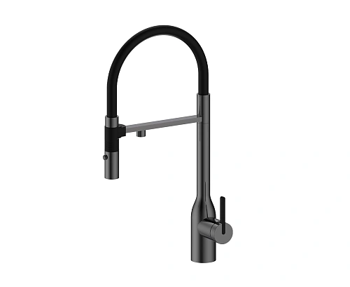 Смеситель для кухни Paulmark Magneto One вороненая сталь Ma213188-GM Смеситель для кухни Paulmark Magneto One вороненая сталь Ma213188-GM