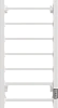 Полотенцесушитель электрический EWRIKA Пенелопа КВ7 80х40, белый 538323