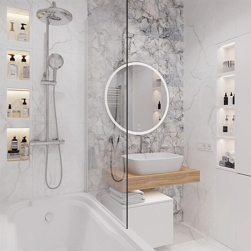 Комплект мебели STWORKI Ольборг 80 столешница дуб французский, без отверстий, с тумбой 50, с раковин 536060 Комплект мебели STWORKI Ольборг 80 столешница дуб французский, без отверстий, с тумбой 50, с раковин 536060