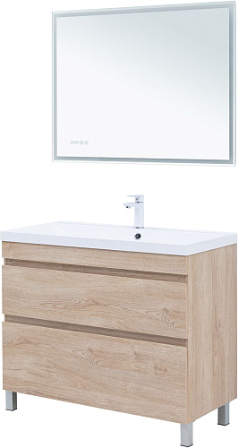 Тумба под раковину Aquanet Нота New 100 00344149 дуб светлый Тумба под раковину Aquanet Нота New 100 00344149 дуб светлый