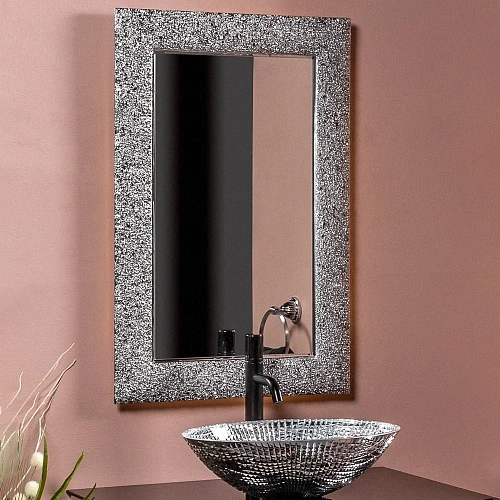 Зеркало Boheme AURA 60x90 серебро, с подсветкой 538 Зеркало Boheme AURA 60x90 серебро, с подсветкой 538