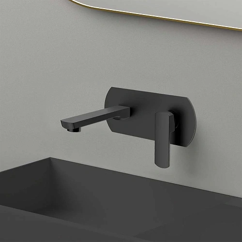 Смеситель для раковины Vincea Next VBFW-1N1MB встраиваемый черный Смеситель для раковины Vincea Next VBFW-1N1MB встраиваемый черный