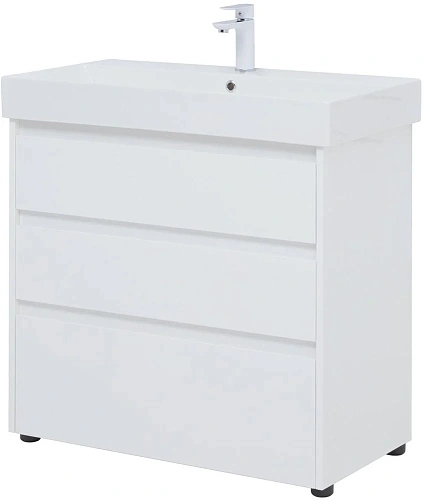 Тумба под раковину Aquanet Nova Lite 85 белый глянец (3 ящика) 00302475 Тумба под раковину Aquanet Nova Lite 85 белый глянец (3 ящика) 00302475