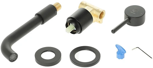 Смеситель для раковины STWORKI Эстерсунд ES-04b С ВНУТРЕННЕЙ ЧАСТЬЮ, черный 550262 Смеситель для раковины STWORKI Эстерсунд ES-04b С ВНУТРЕННЕЙ ЧАСТЬЮ, черный 550262