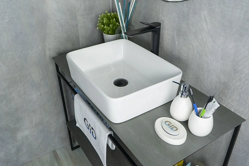 Раковина Gid N9103 51120 накладная белая 48x37x13 Раковина Gid N9103 51120 накладная белая 48x37x13