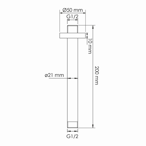 Кронштейн верхнего душа WasserKRAFT A337 розовое золото Кронштейн верхнего душа WasserKRAFT A337 розовое золото