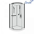 Душевая кабина Ceruttispa KORRA90B 90x90x205 профиль черный, стекло прозрачное Душевая кабина Ceruttispa KORRA90B 90x90x205 профиль черный, стекло прозрачное