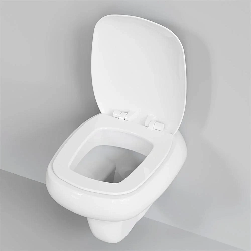 Крышка-сиденье Ambassador Diamond 122T20001 (толстое) белое Крышка-сиденье Ambassador Diamond 122T20001 (толстое) белое