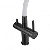 Смеситель для кухни Milacio Ultra 560 (MCU.560.TBW) под фильтр, total black белый шланг Смеситель для кухни Milacio Ultra 560 (MCU.560.TBW) под фильтр, total black белый шланг