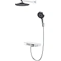 Душевая система BERGES MORANS 075003 с изливом и термостатом, хром Душевая система BERGES MORANS 075003 с изливом и термостатом, хром
