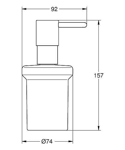 Дозатор жидкого мыла GROHE Essentials, хром (40394001) Дозатор жидкого мыла GROHE Essentials, хром (40394001)